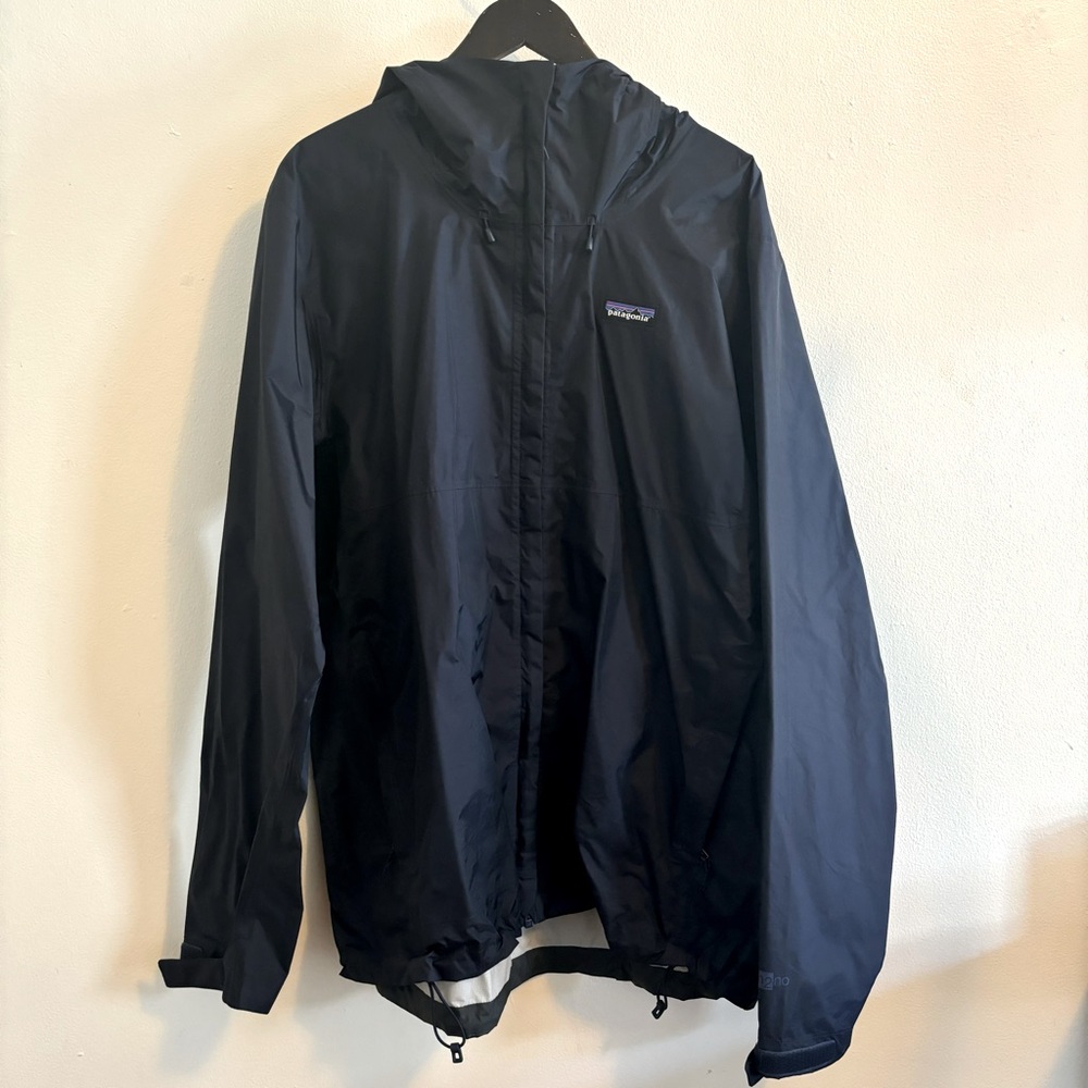 Patagonia Lightweight Windbreaker Jacker - Dark Navy - Size XL